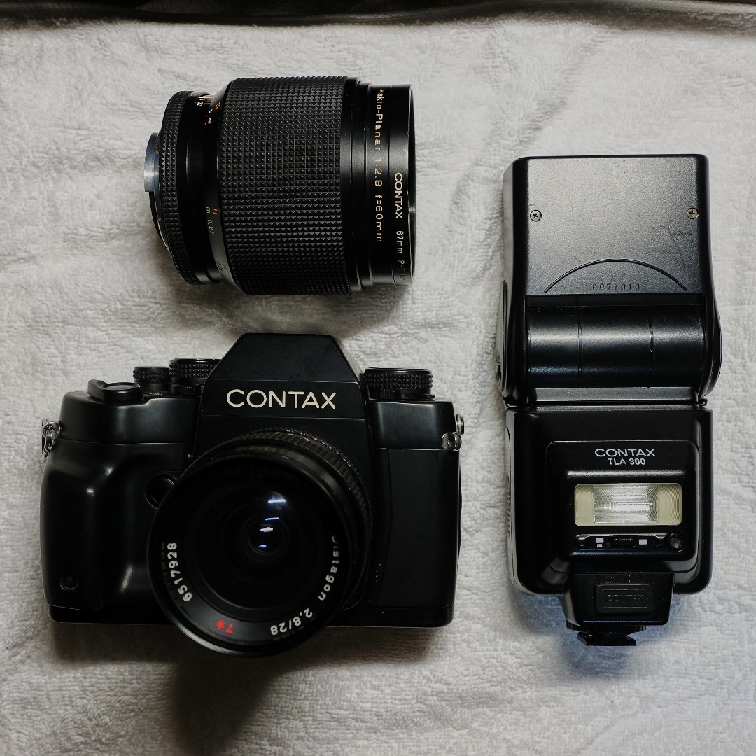 お得！！ CONTAX RX レンズ２本セット　28mm＆60mmマクロ