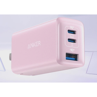 アンカー(Anker)の桜ピンク色　Anker 535 Charger 3-Port 65W(変圧器/アダプター)