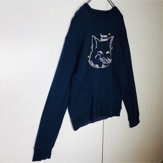 【最高デザイン】メゾンキツネ センター刺繍ロゴ 希少 即完売 入手困難スウェット