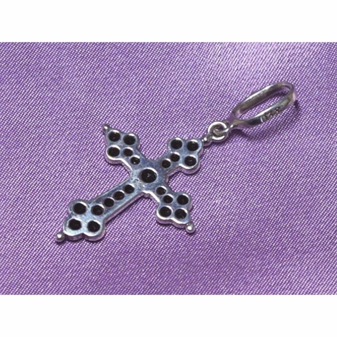 Loree Rodkin Medium Gothic Cross SV/ONYX 1