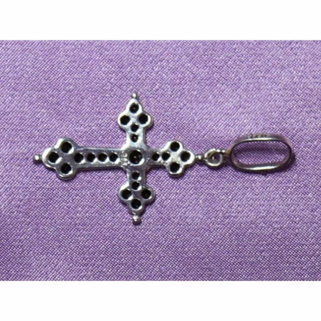Loree Rodkin Medium Gothic Cross SV/ONYX 3