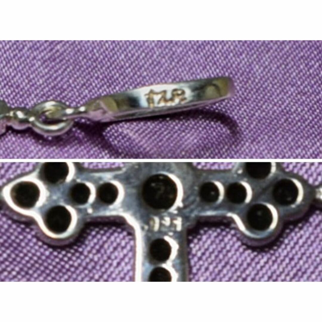 Loree Rodkin Medium Gothic Cross SV/ONYX 4