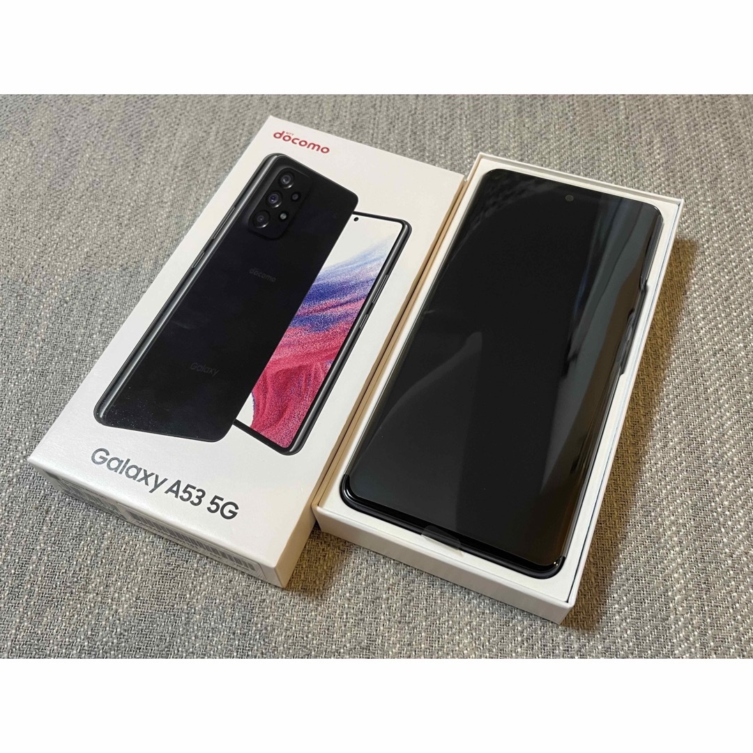 Galaxy A53 5G ブラック  docomo　新品4点セット