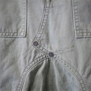 GANRYU 15AW 綿チノクロス製品洗いベイカーサルエルパンツ-S