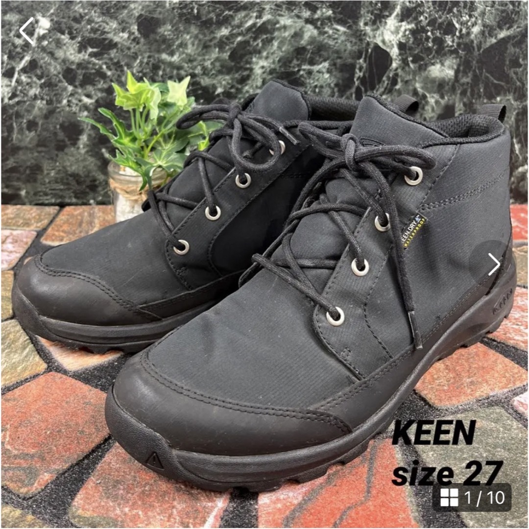 KEEN(キーン)の【KEEN】キーン（27）スニーカー　チャッカ　ナイロン　黒 メンズの靴/シューズ(スニーカー)の商品写真