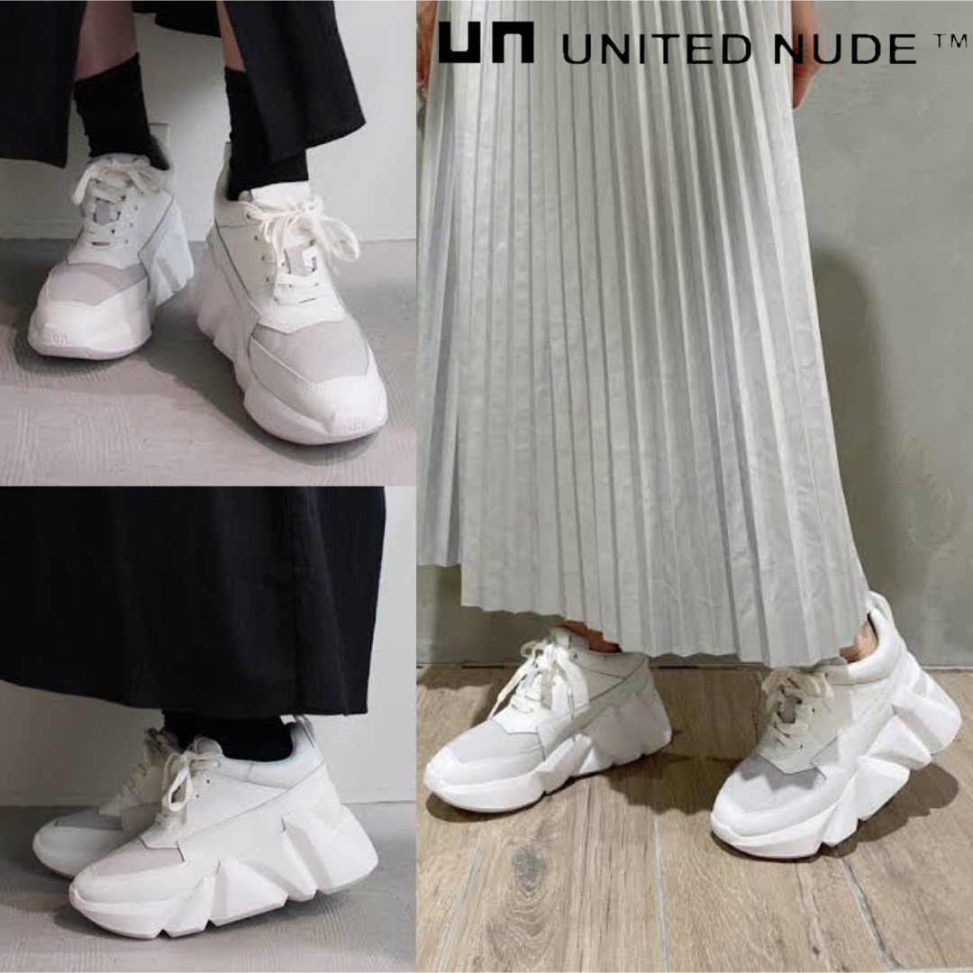 UNITED NUDE Space Kick Max ホワイト　24.5cm