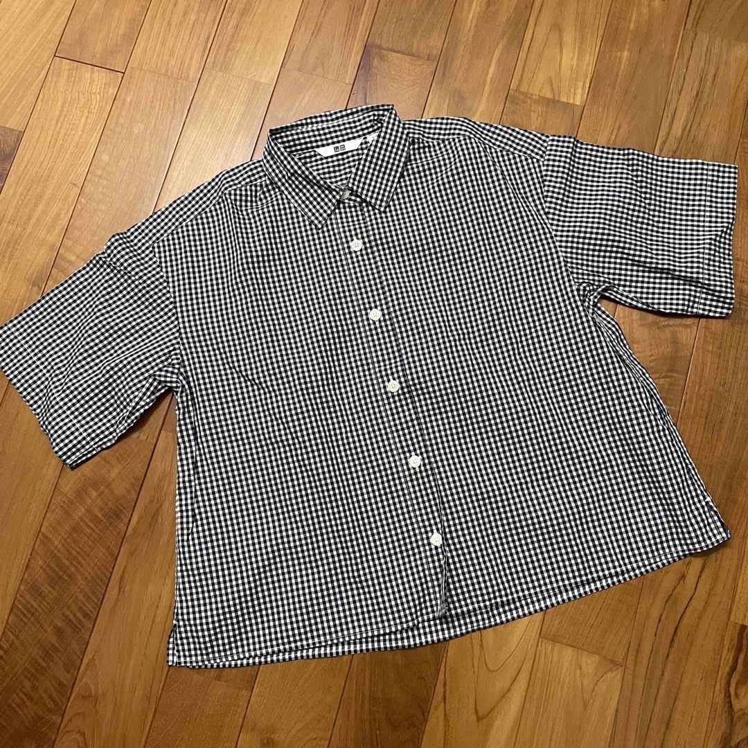 ユニクロ ギンガムチェックシャツ シャツ | フリマアプリ ラクマ