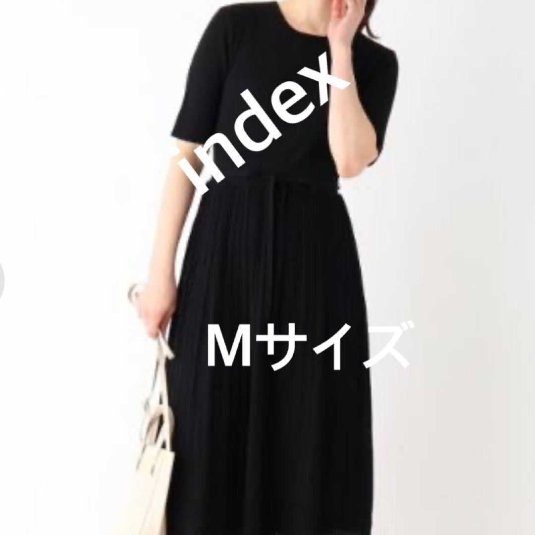 INDEX(インデックス)の3622 index ワールド ワンピース ブラック M 新品未使用 レディースのワンピース(ロングワンピース/マキシワンピース)の商品写真