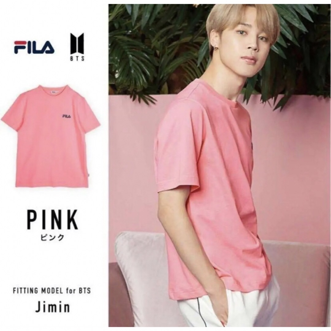 FILA(フィラ)の新品　FILA フィラ　半袖Tシャツ BTS着用モデル   JIMIN ジミン レディースのトップス(Tシャツ(半袖/袖なし))の商品写真