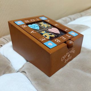 (^^)ミニガラス スローブBOX…ミニ宝石箱 (マイハートベアーズ)(ドレッサー/鏡台)