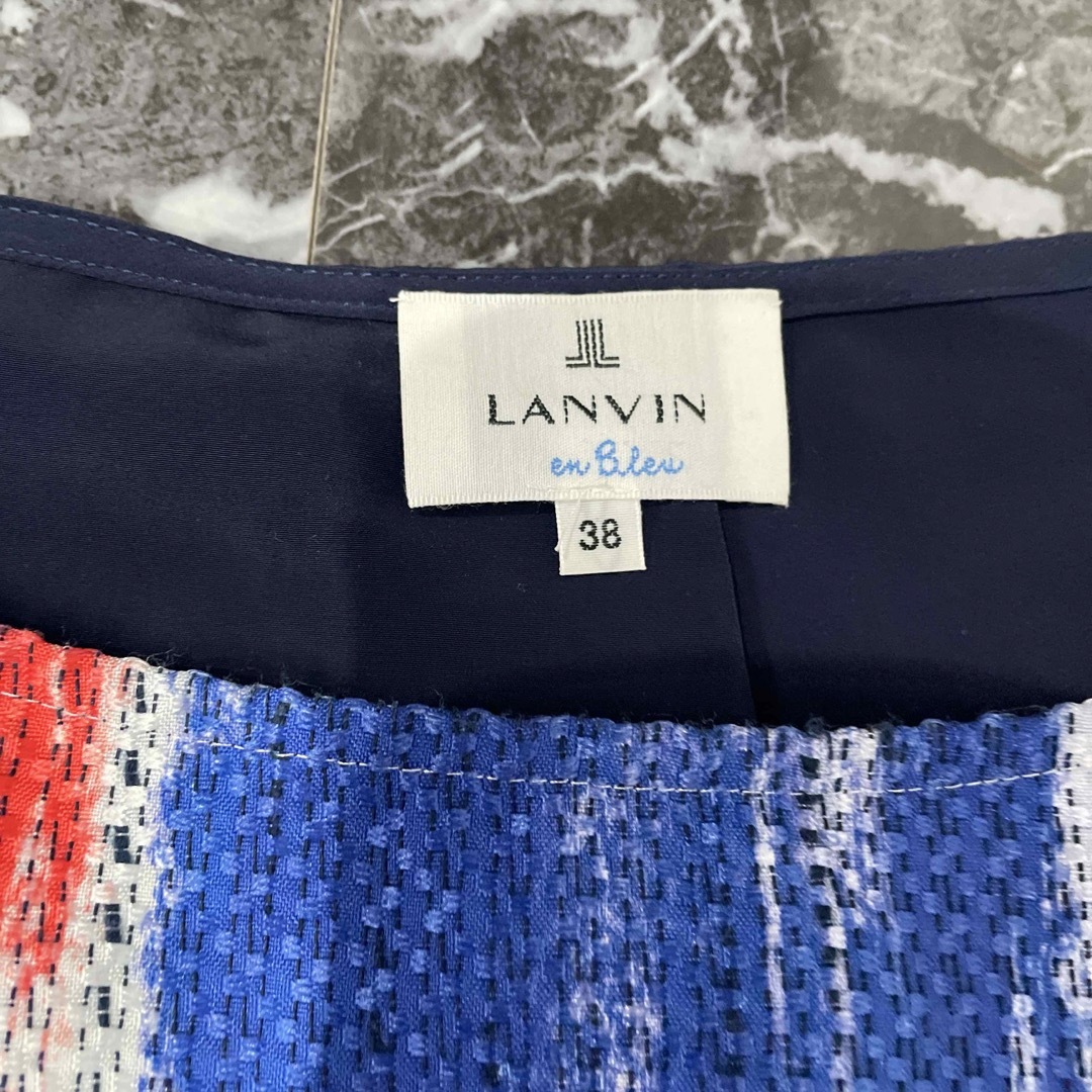 LANVIN en Bleu(ランバンオンブルー)のランバン　オン　ブルー　ブラウス　38 レディースのトップス(シャツ/ブラウス(半袖/袖なし))の商品写真