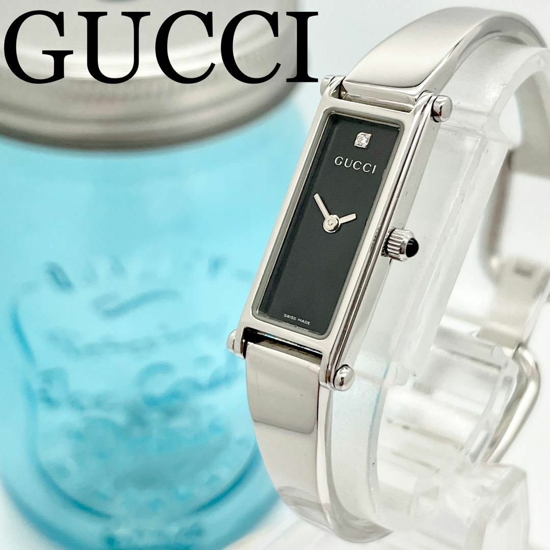 Gucci - 644 【美品】GUCCI グッチ時計 レディース腕時計 1Pダイヤ