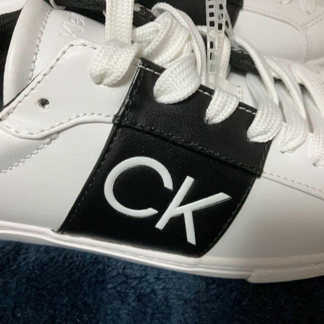 Calvin Klein(カルバンクライン)の【新品】 29cm CK カルバンクライン ホワイト 白 スニーカー ローカット メンズの靴/シューズ(スニーカー)の商品写真