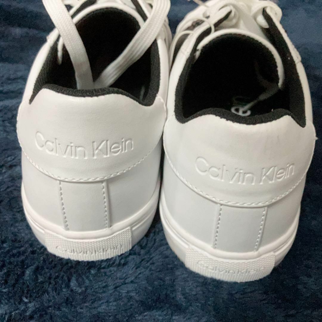 Calvin Klein(カルバンクライン)の【新品】 29cm CK カルバンクライン ホワイト 白 スニーカー ローカット メンズの靴/シューズ(スニーカー)の商品写真