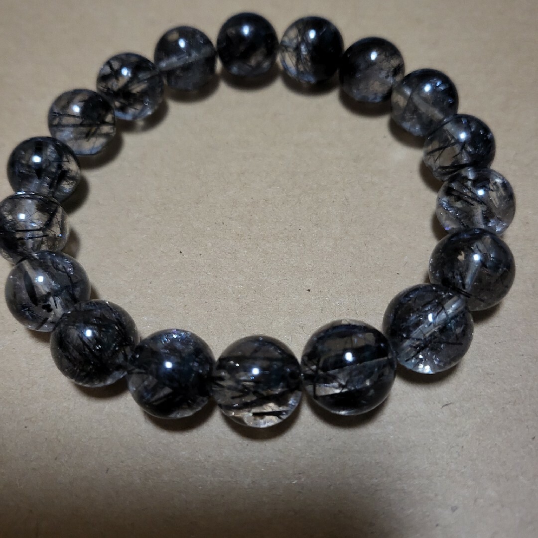 ブラックルチル ブレスレット 約12mm 周囲18.5cm www.krzysztofbialy.com