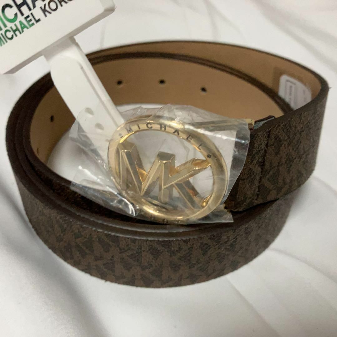 Michael Kors - 【新品】マイケルコース MK バックル ベルト ブラウン