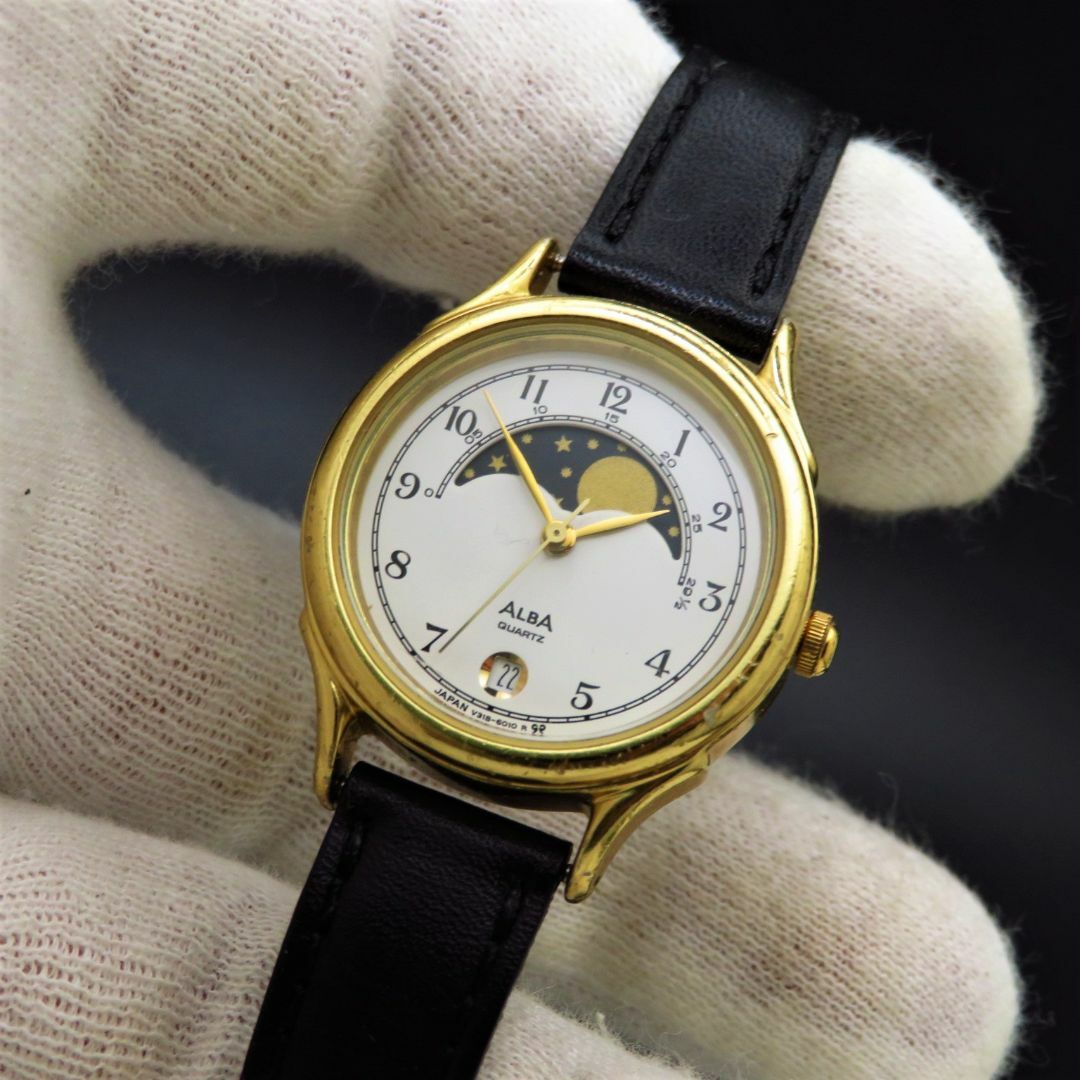SEIKO - ALBA ムーンフェイズ 腕時計 デイトの通販 by Arouse 's SEIKO - ALBA ムーンフェイズ 腕時計 デイトの通販 by Arouse 's