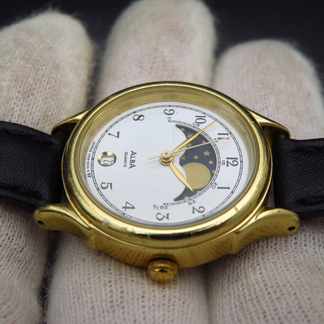 SEIKO - ALBA ムーンフェイズ 腕時計 デイトの通販 by Arouse 's