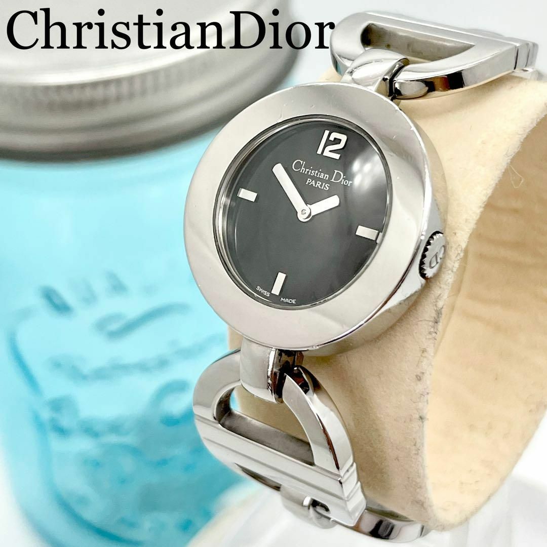 Christian Dior(クリスチャンディオール)の598 クリスチャンディオール時計　レディース腕時計　マリス　ブラック　ラウンド レディースのファッション小物(腕時計)の商品写真