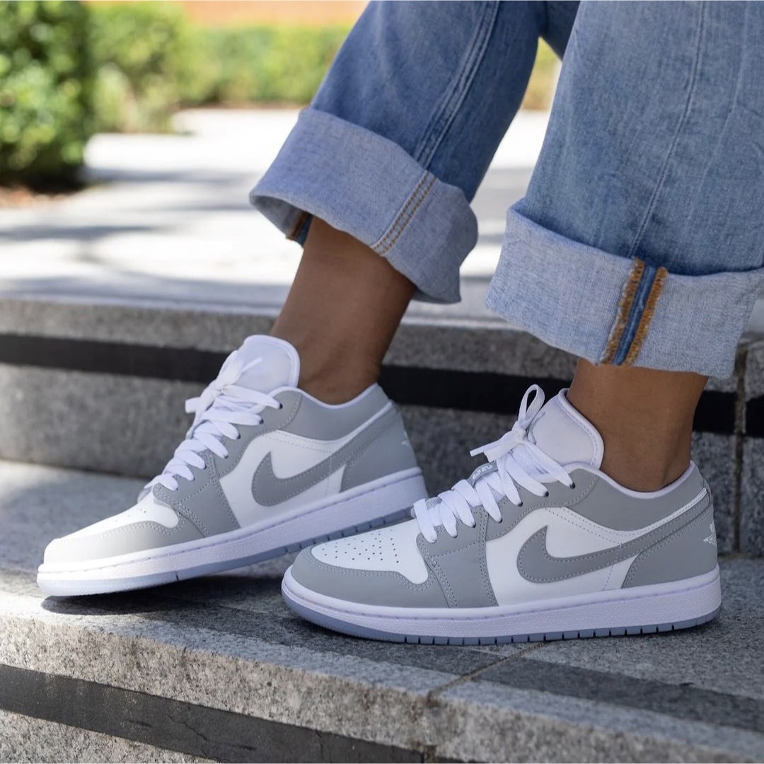 NIKE - AIR JORDAN 1 LOW エアジョーダン ウルフグレー 29.0cm の通販