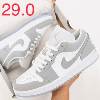 ナイキ(NIKE)のAIR JORDAN 1 LOW エアジョーダン ウルフグレー 29.0cm (スニーカー)