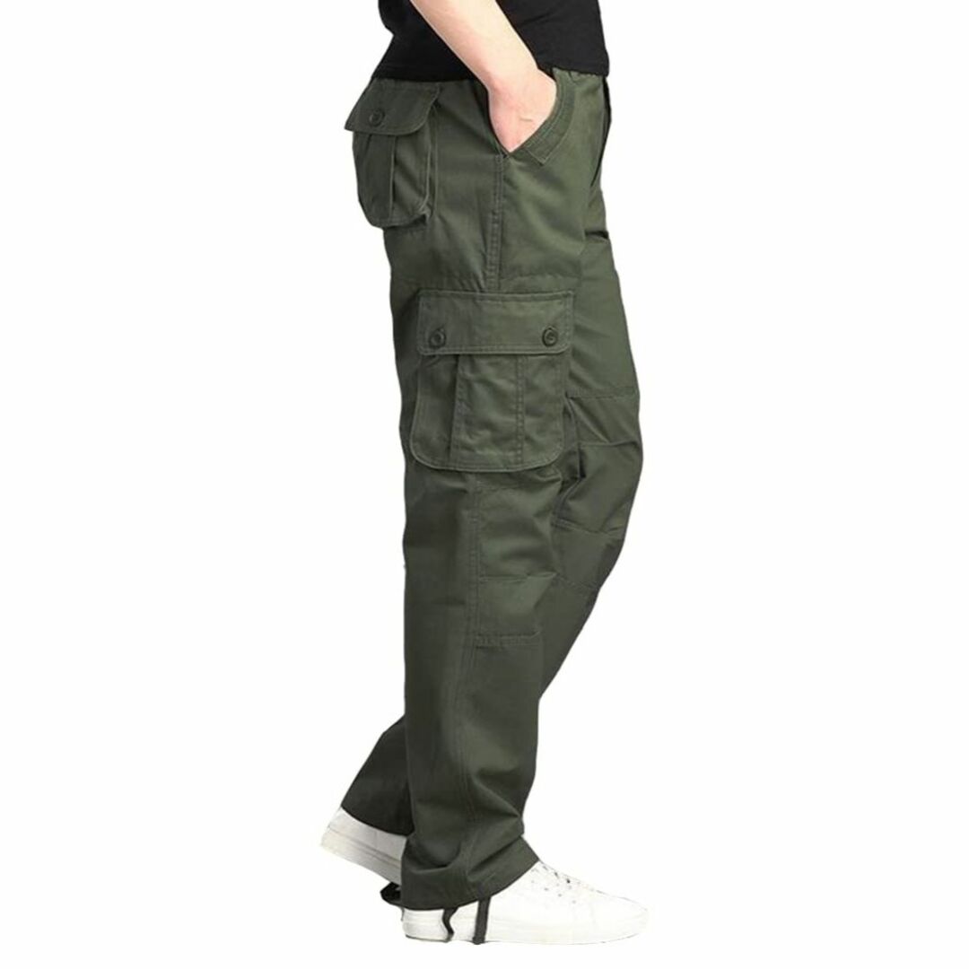 ファッション小物[foveitaa] カーゴパンツ メンズ 大きいサイズ リラックスパンツ ロン