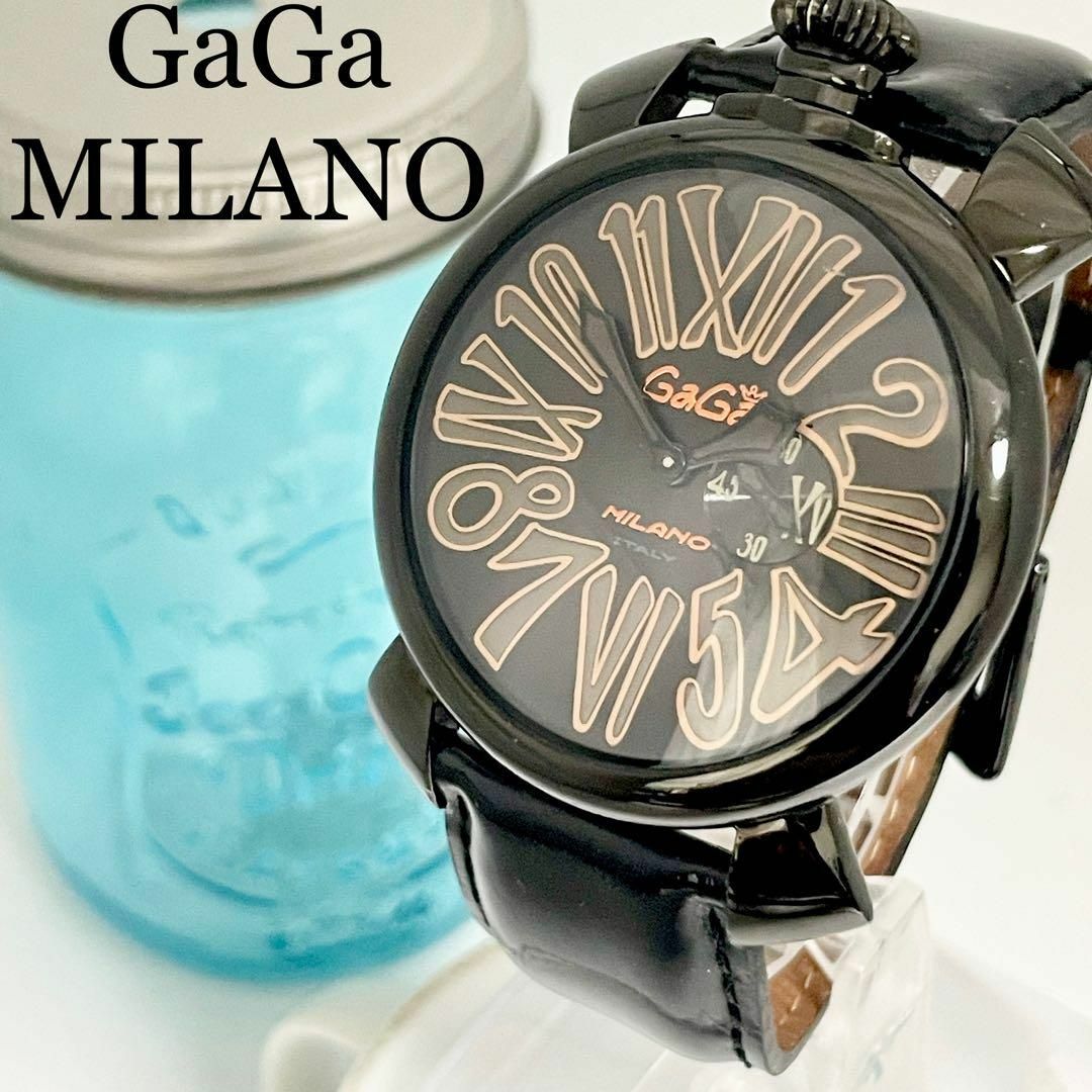 GaGa MILANO - 616 ガガミラノ時計 メンズ腕時計 マヌアーレ46 スリム