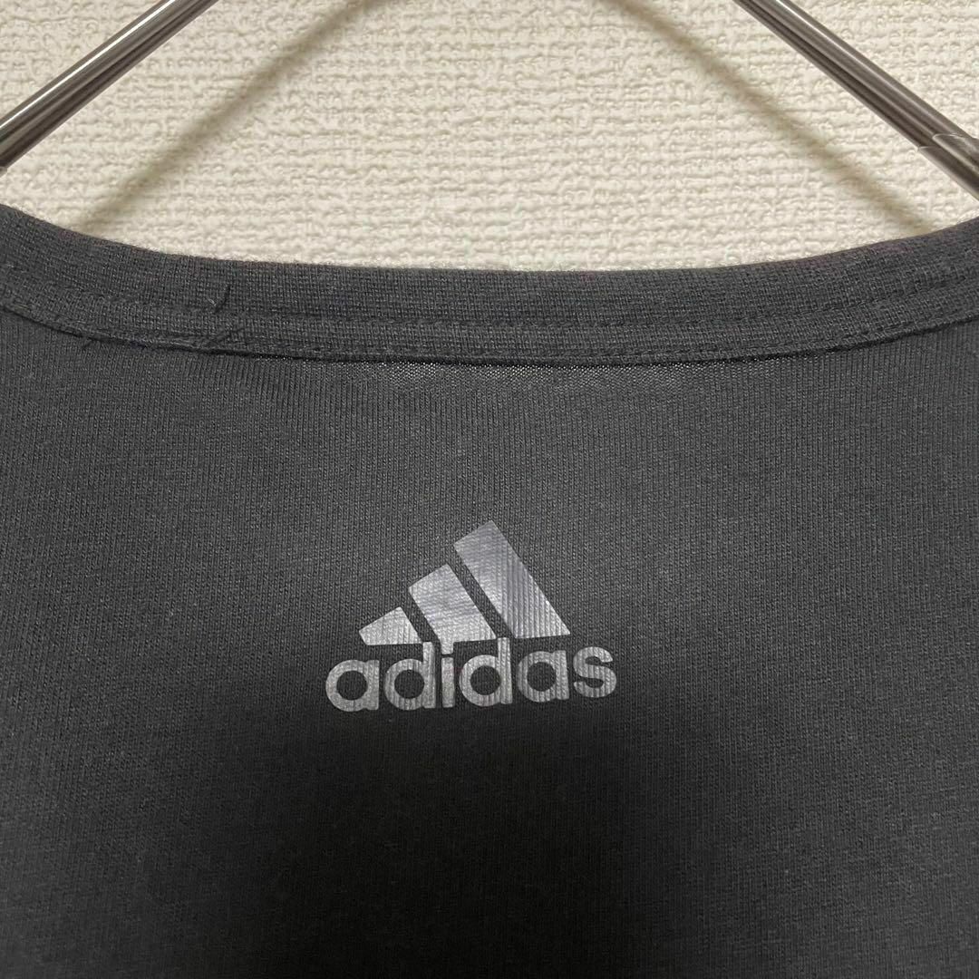 adidas(アディダス)のp222 adidas トップス 長袖 白黒グレー ロゴプリント モードカラー キッズ/ベビー/マタニティのキッズ服男の子用(90cm~)(Tシャツ/カットソー)の商品写真