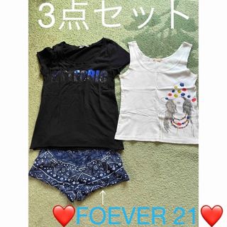 フォーエバートゥエンティーワン(FOREVER 21)の❤️FOEVER 21❤️他3点セット❤️部屋着❤️(ショートパンツ)