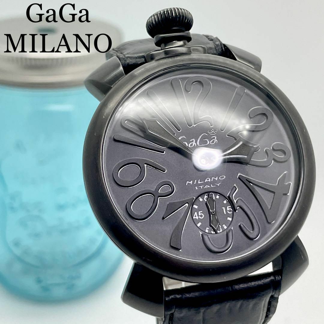 GaGa MILANO - 368 ガガミラノ時計 メンズ腕時計 マヌアーレ48 手巻き 