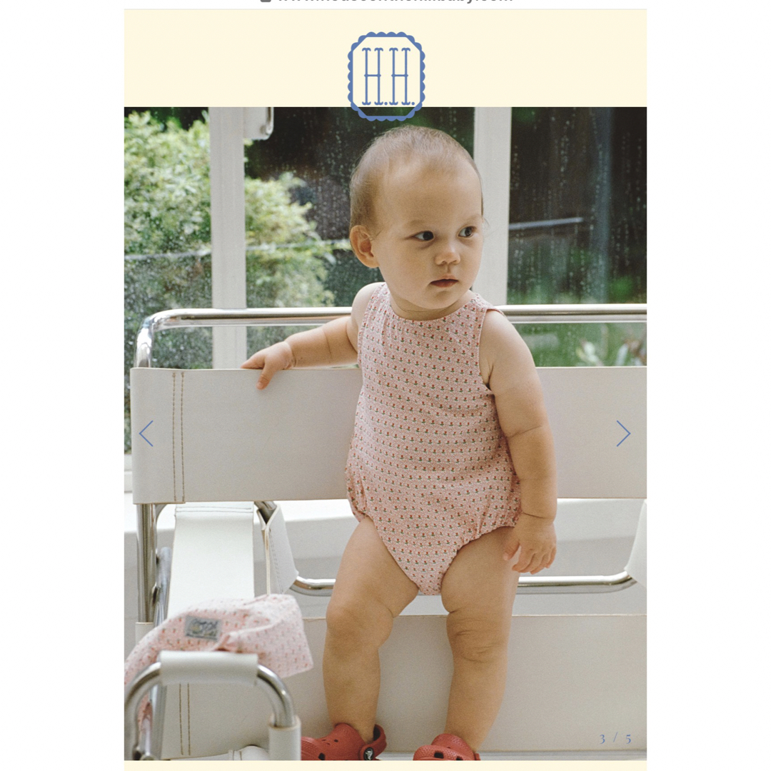 PETIT BATEAU(プチバトー)のhouse on the hill ロンパース キッズ/ベビー/マタニティのベビー服(~85cm)(ロンパース)の商品写真