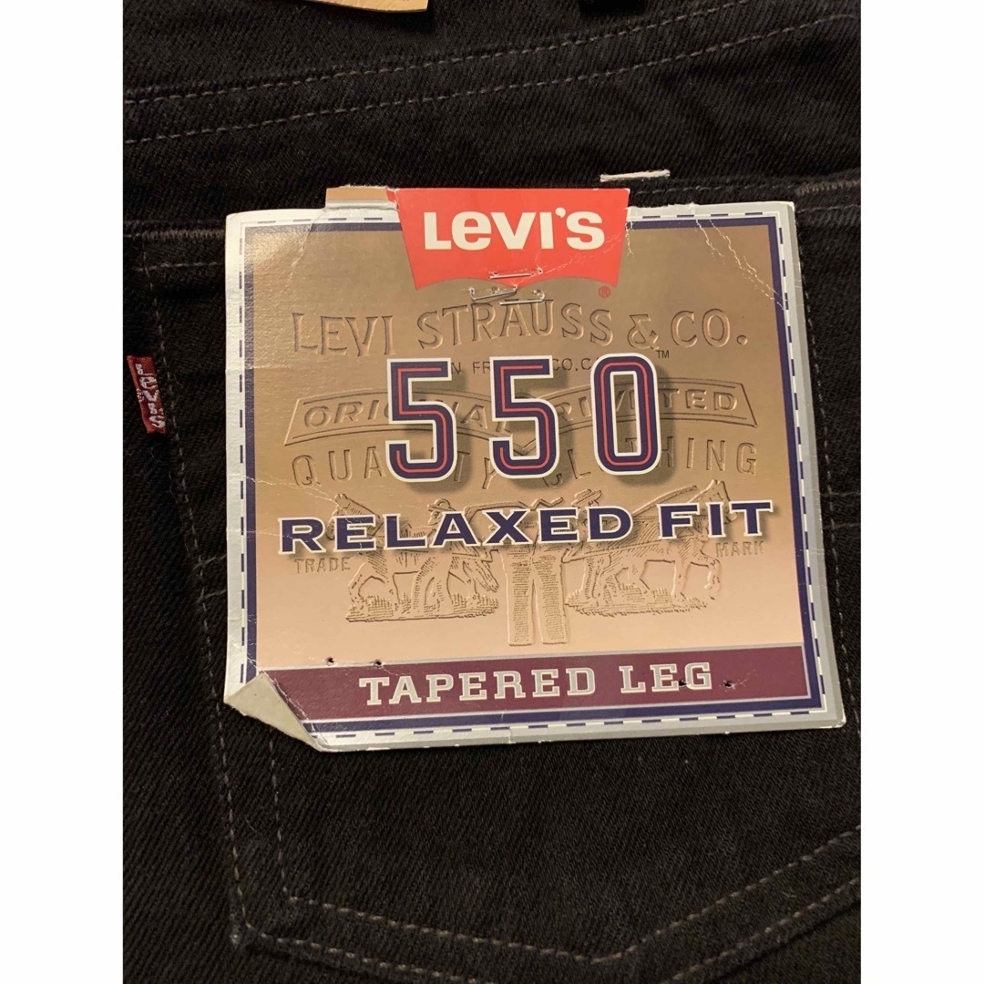 Levi's(リーバイス)のデッドストック　USA製 Levi’s 550 ワイドブラックデニム w31  メンズのパンツ(デニム/ジーンズ)の商品写真