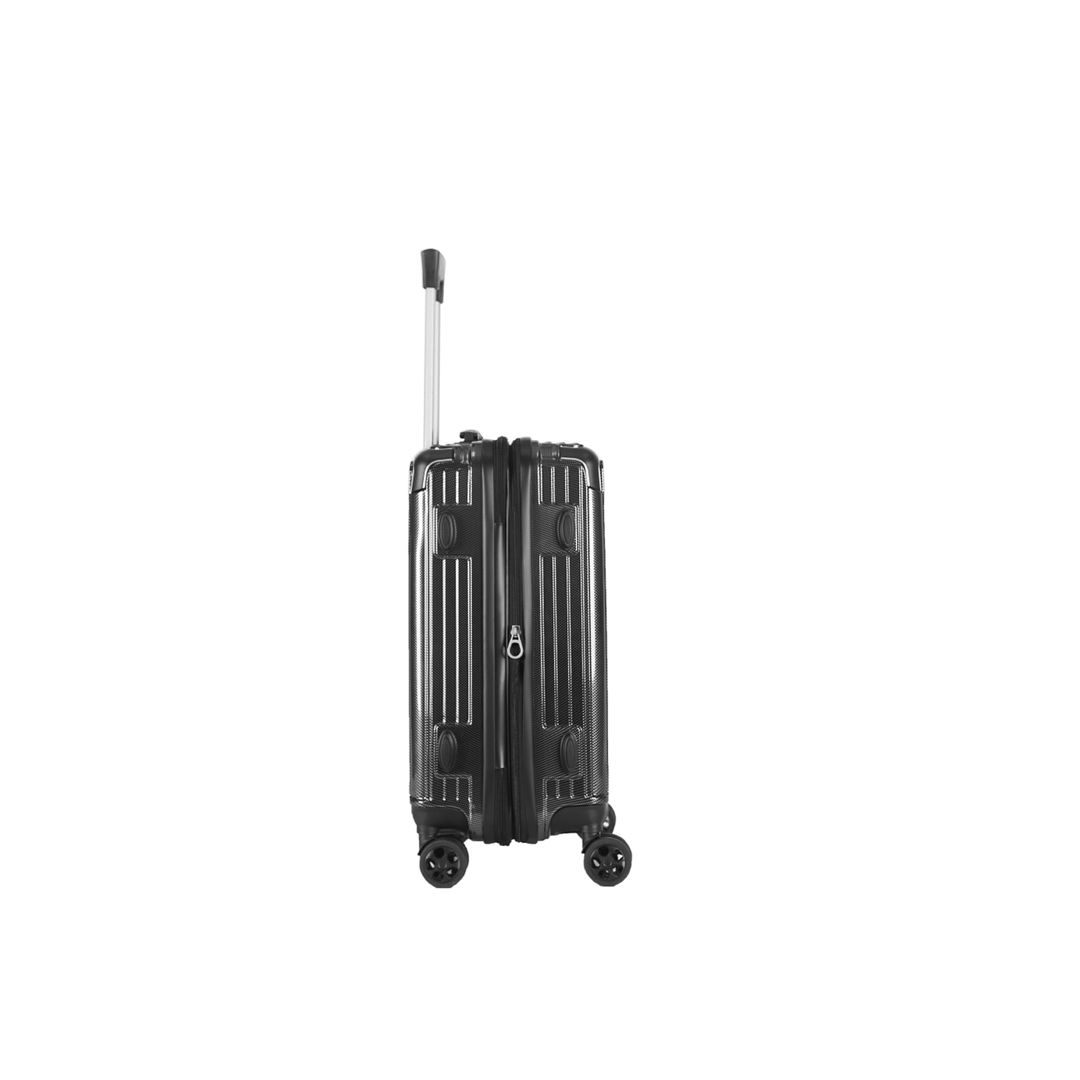 軽量Mサイズ　静音8輪　キャリーバッグ　スーツケース　キャリーケース　ブラック 5