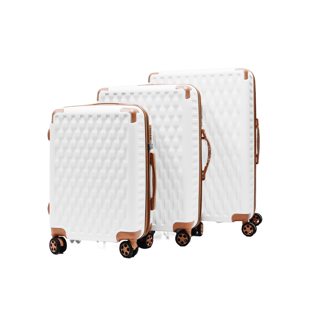 軽量Mサイズ　静音8輪　キャリーバッグ　スーツケース　キャリーケース　ホワイト