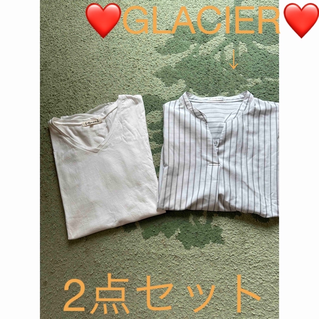 GLACIER(グラシア)の❤️GLACIER❤️グラシア❤️他トップス❤️2点セット❤️ レディースのトップス(Tシャツ(半袖/袖なし))の商品写真