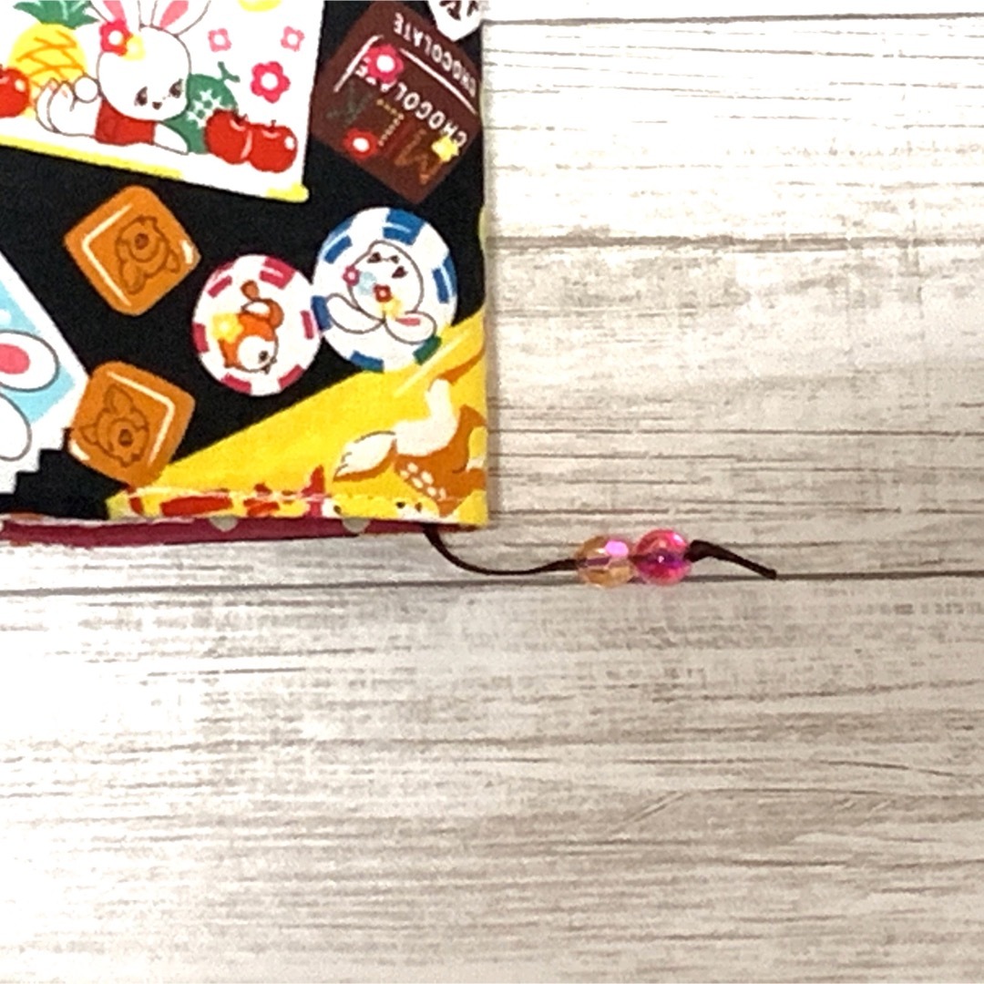 【はいから横丁】駄菓子ブックカバーBK ハンドメイドの文具/ステーショナリー(ブックカバー)の商品写真