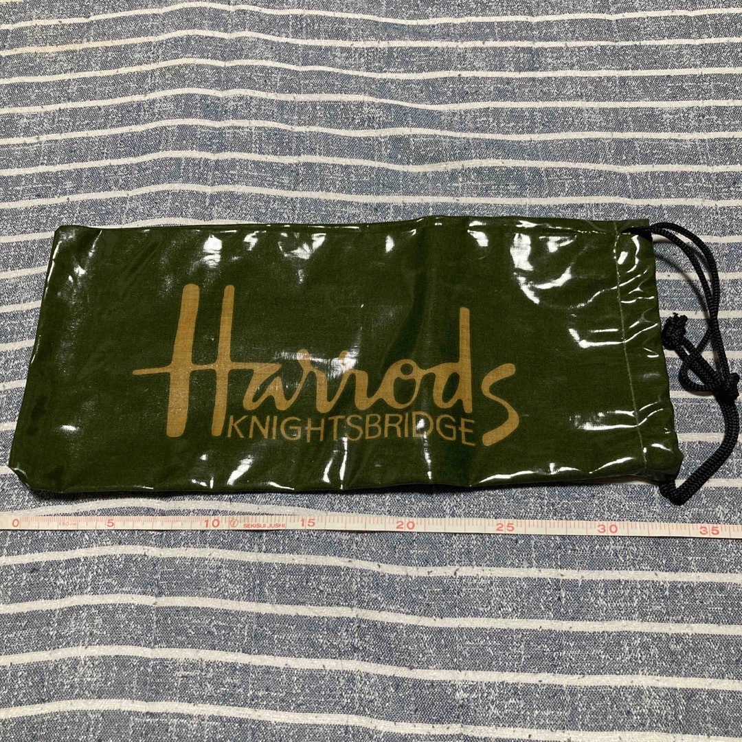 Harrods(ハロッズ)のHarrods   KNIGHTSBRIDGE   巾着 ハンドメイドのファッション小物(ポーチ)の商品写真