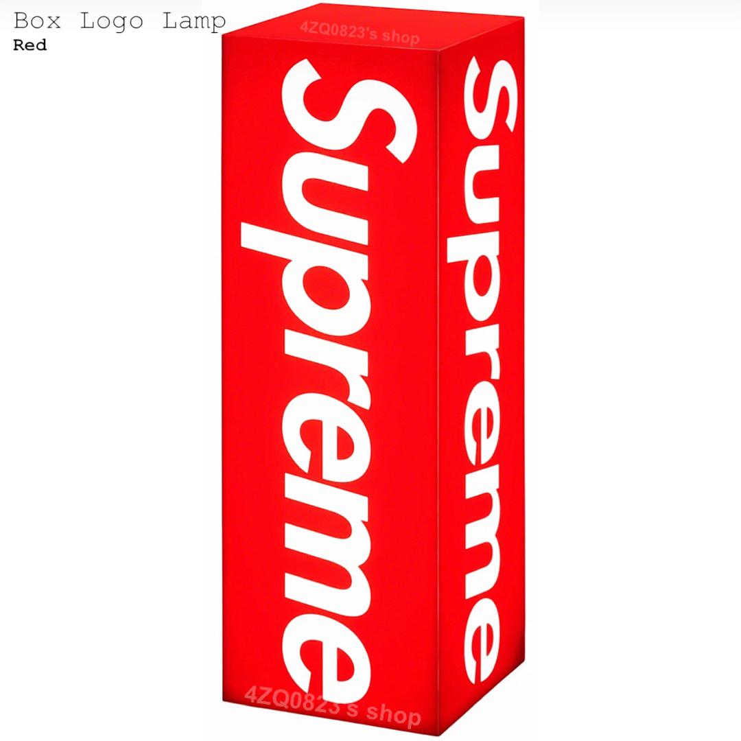 Supreme 23fw Box Logo Lamp レッド ランプ