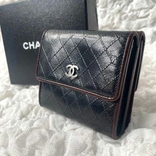 シャネル(CHANEL)のs144【極美品】シャネル CHANEL ココマーク マトラッセ レザー 財布(財布)