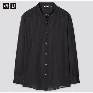 ユニクロ(UNIQLO)のUNIQLO シアーバンドカラーシャツ(シャツ/ブラウス(長袖/七分))