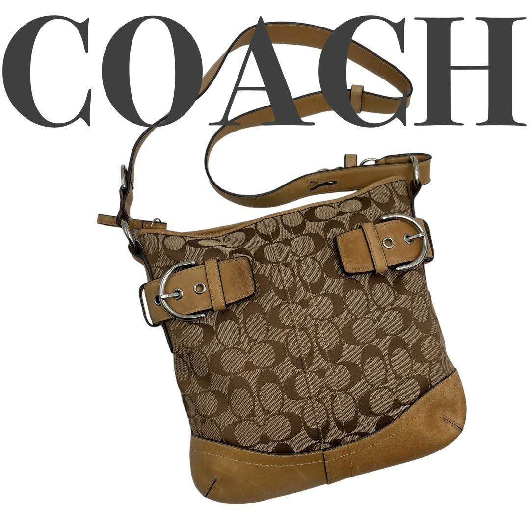 COACH 2WAY ショルダーバッグ 斜めがけ シグネチャー