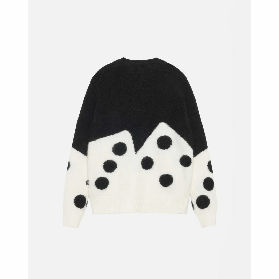 Stussy FW23 DICE FUZZY CREW コントラストカラーダイス