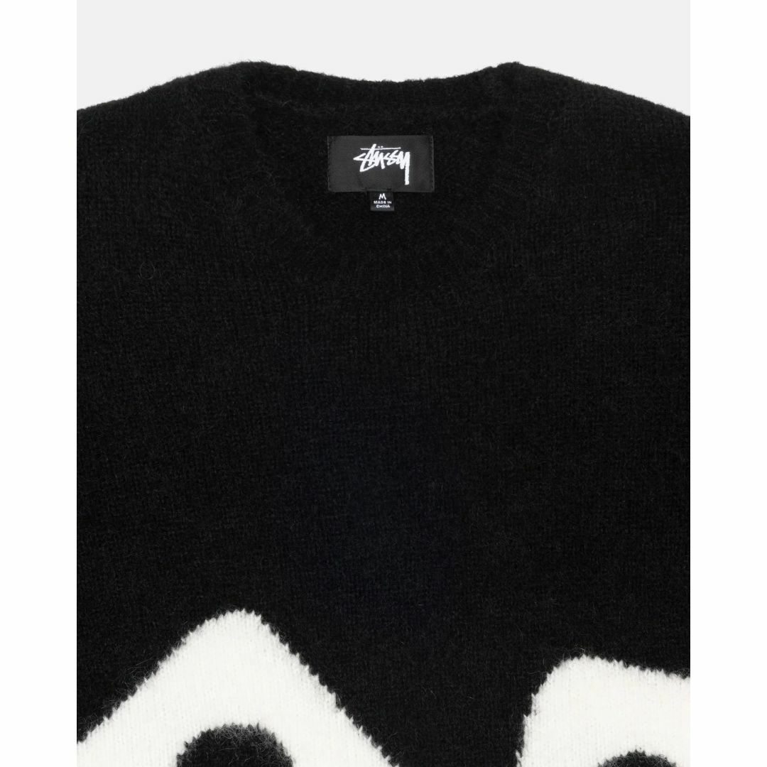 Stussy FW23 DICE FUZZY CREW コントラストカラーダイス