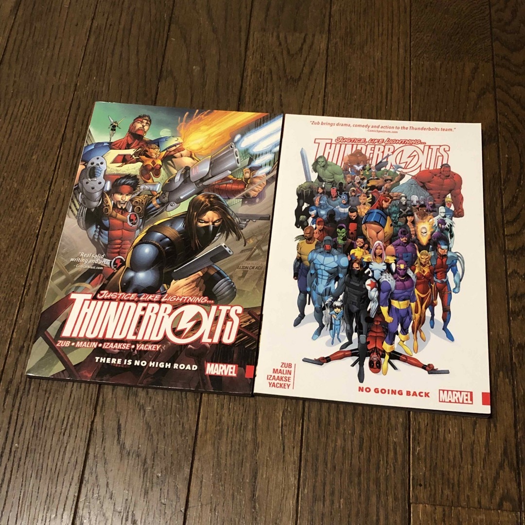 Marvel Thunderbolts vol.1 2 2冊セット 洋書 | フリマアプリ ラクマ ジャスティス Vol.1 Vol.2 2冊セット 【初版】