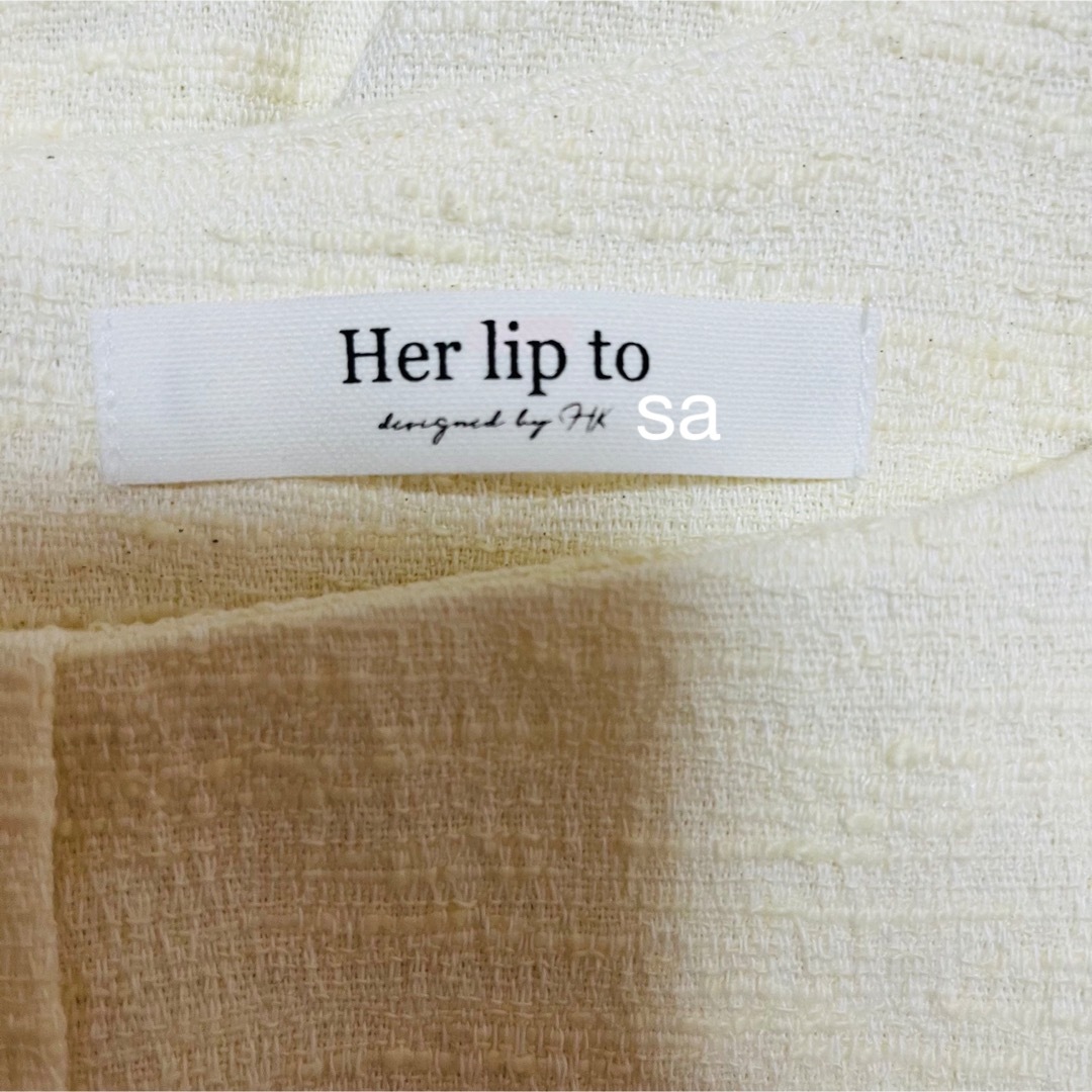 Her lip to(ハーリップトゥ)のherlipto Canal Tweed Mini Dress レディースのワンピース(ひざ丈ワンピース)の商品写真