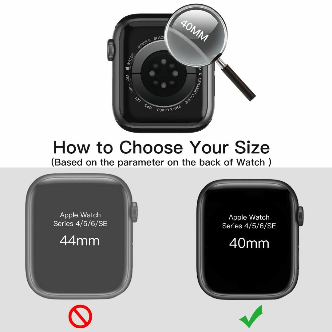 【色: ブルー】JEDirect Apple Watch SE (2022/20 スマホ/家電/カメラのスマホアクセサリー(その他)の商品写真