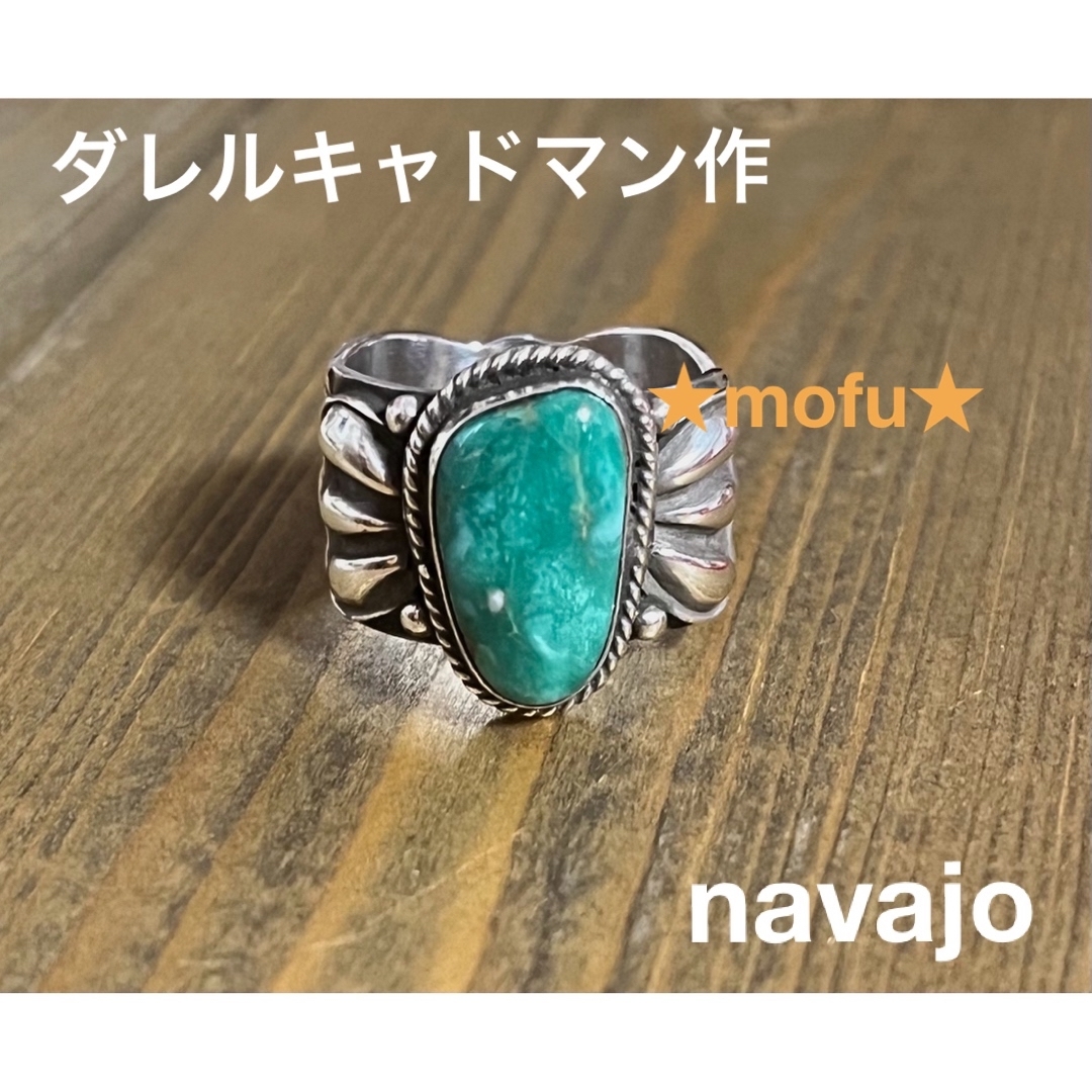 ダレルキャドマン　ターコイズリング　インディアンジュエリーnavajoナバホ