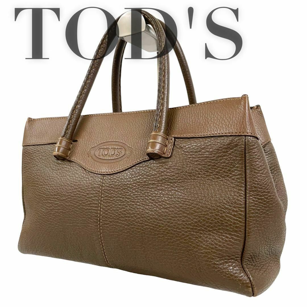 TOD'S トッズ モカシーノ レザー ハンドバッグ トートバッグ オール