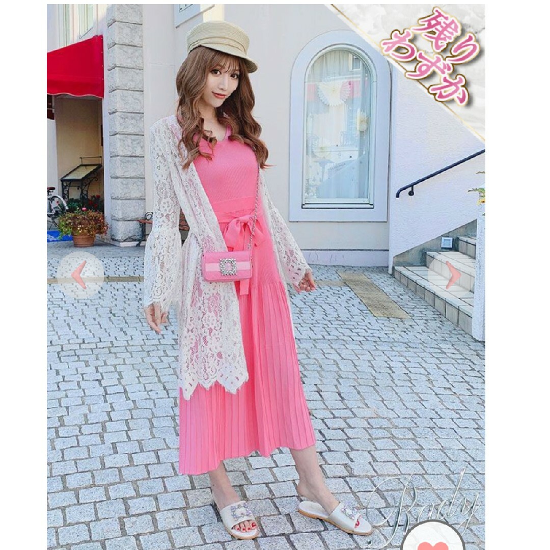 ★Rady★ピンクニットワンピース★Pink★リボン付き★レディー★新品★