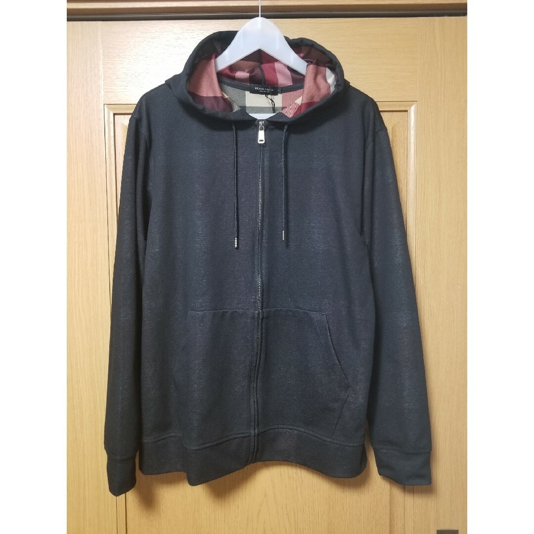 【新品】ブラックレーベルクレストブリッジ パーカー 黒 L バーバリー 163